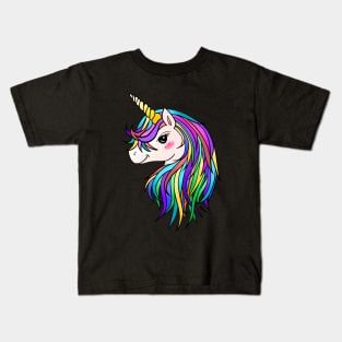 cute unicorn Pastel gift for women,unicorn lover ,fantasy Kids T-Shirt